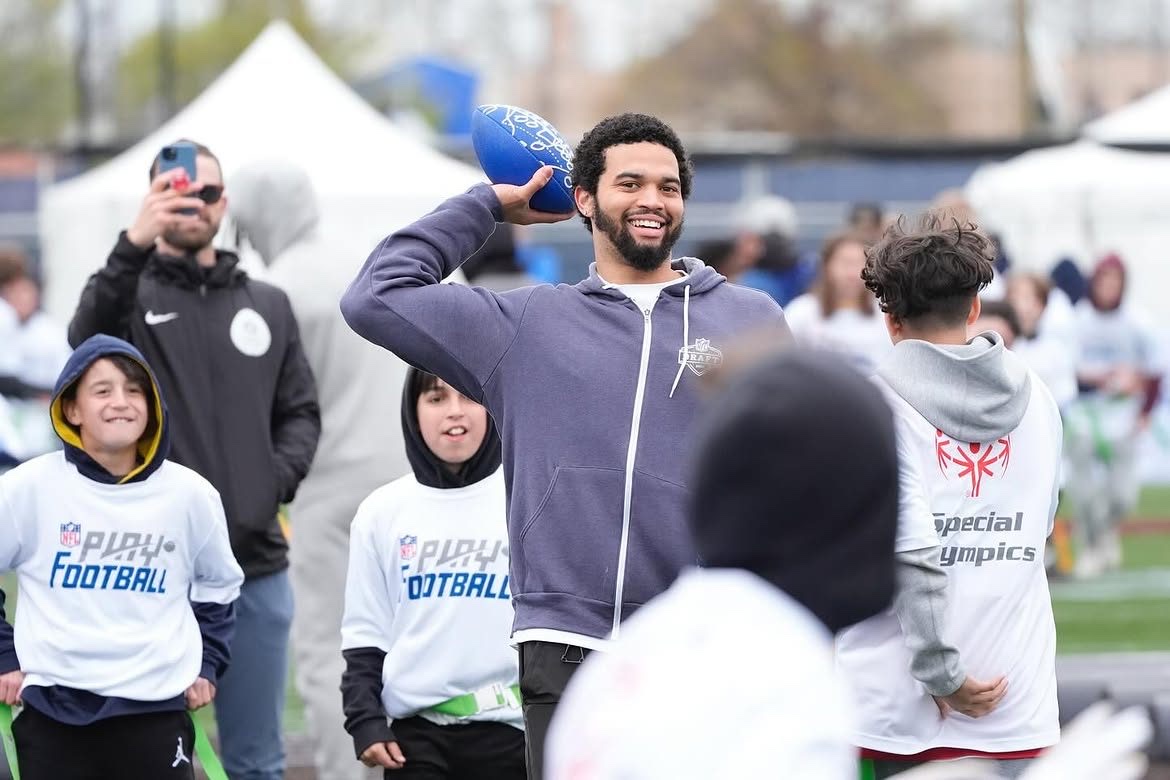 Kids at an NFL Play Football event